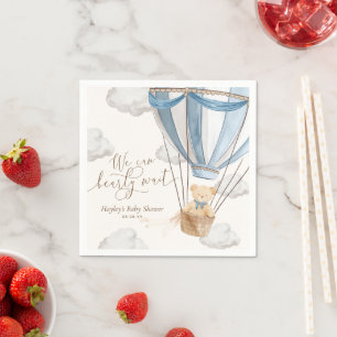 We Can Bearly Wait Baby Shower Napkin