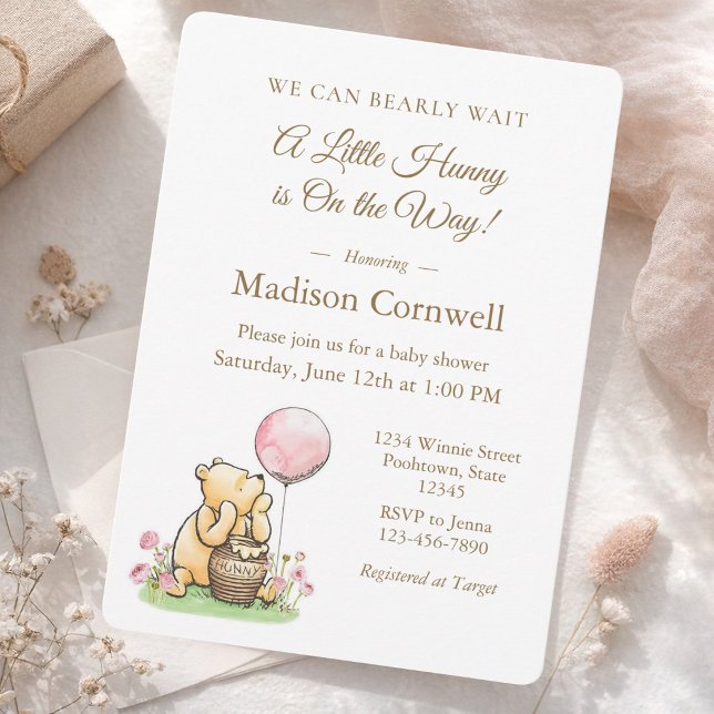 We Can Bearly Wait Baby Shower Neutral  Invitation (Creator Uploaded)