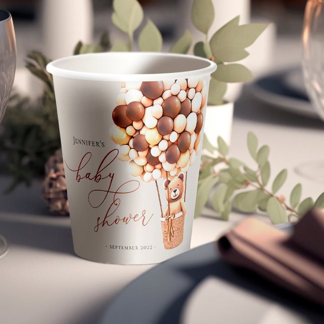 We Can Bearly Wait! Baby Shower Paper Cups (Creator Uploaded)