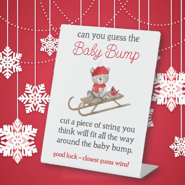 We Can BEARLY Wait Baby Shower Pedestal Sign (Creator Uploaded)