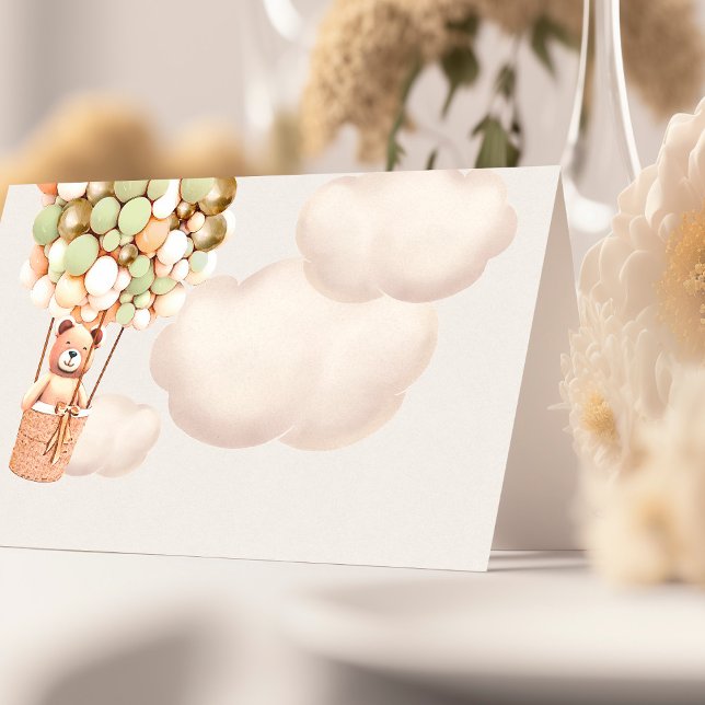 We Can Bearly Wait! Baby Shower Place Card (Creator Uploaded)