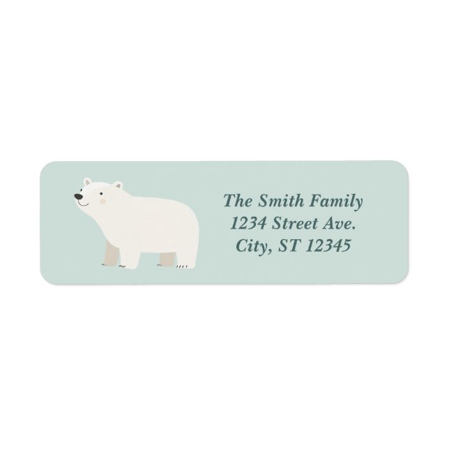 We Can Bearly Wait Baby Shower | Polar Bear (Front)