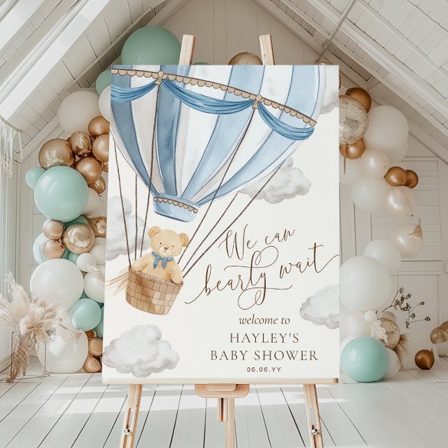 We Can Bearly Wait Baby Shower Poster (Creator Uploaded)
