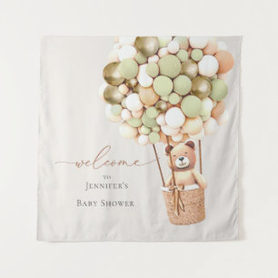 We Can Bearly Wait! Baby Shower Tapestry