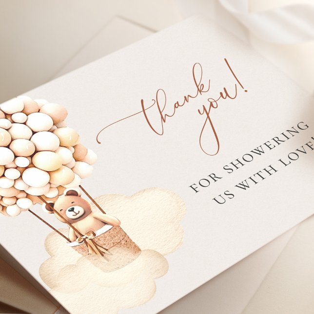 We Can Bearly Wait! Baby Shower Thank You (Creator Uploaded)