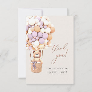 We Can Bearly Wait! Baby Shower Thank You Card