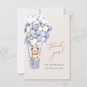 We Can Bearly Wait! Baby Shower Thank You Card