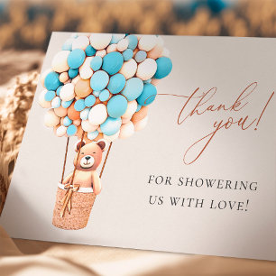 We Can Bearly Wait! Baby Shower Thank You Card