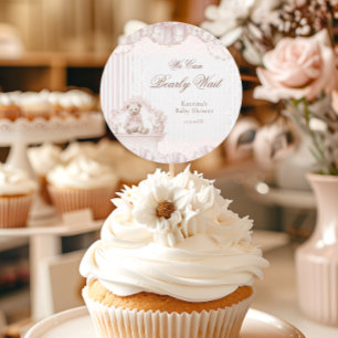 We Can Bearly Wait Baby Shower Thank you Classic Round Sticker