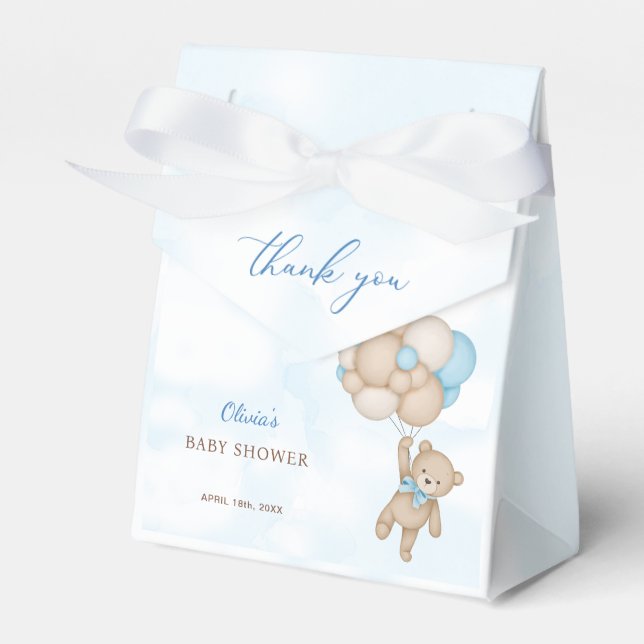 We Can Bearly Wait Baby Shower Thank You Favour Box (Front Side)
