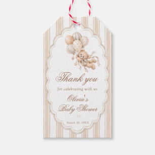 We Can Bearly Wait Baby Shower Thank You Gift Tags