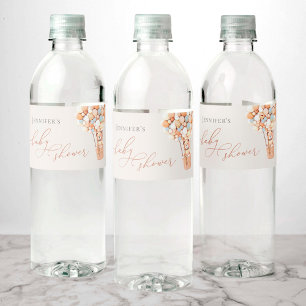 We Can Bearly Wait! Baby Shower Water Bottle Label