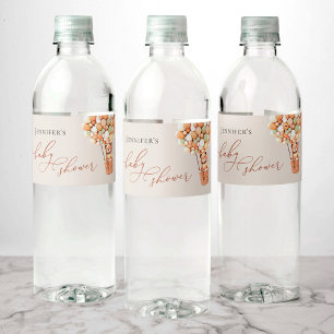We Can Bearly Wait! Baby Shower Water Bottle Label