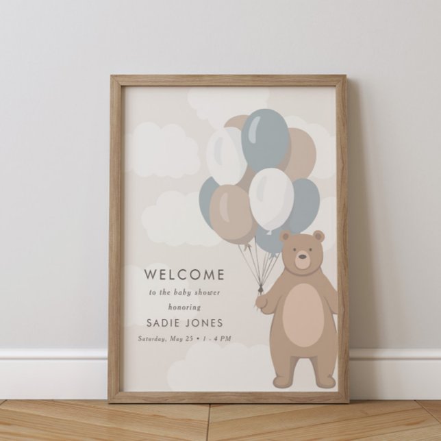 We Can Bearly Wait | Baby Shower Welcome Sign  (Creator Uploaded)