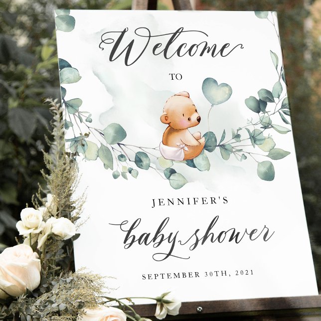 We Can Bearly Wait Baby Shower Welcome Sign (Creator Uploaded)