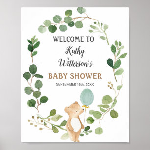 We Can Bearly Wait Baby Shower Welcome Sign
