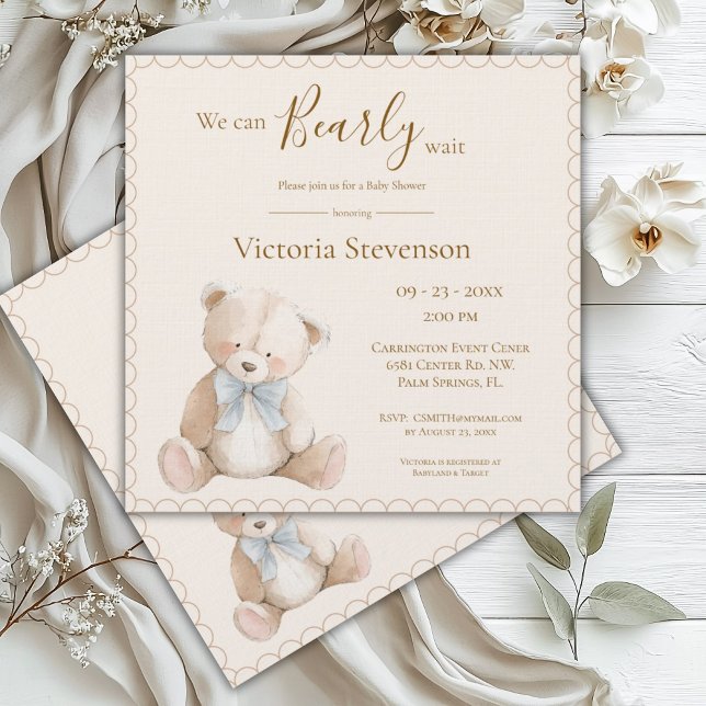 We Can Bearly Wait Bear Baby Shower (Creator Uploaded)