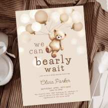 We Can Bearly Wait Bear Baby Shower