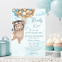 We Can Bearly Wait Bear Balloons Boy Baby Shower