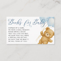 We Can Bearly Wait Blue Books for Baby Shower