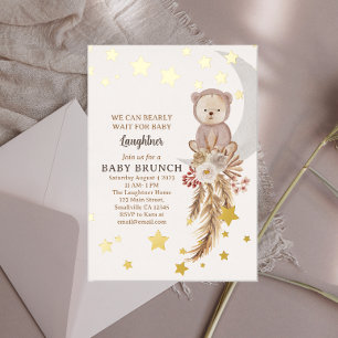 We Can Bearly Wait Boho Bear Moon Baby Brunch
