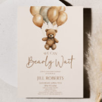 We Can Bearly Wait Boho Teddy Bear Baby Shower