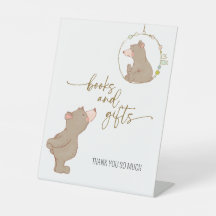 We Can Bearly Wait Books and Gifts Sign JL01