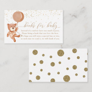 We Can Bearly Wait Brown Books for Baby Enclosure Card