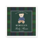 We can bearly wait classic plaid baby shower