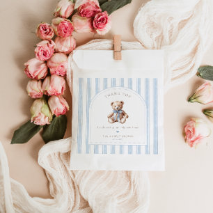 We Can Bearly Wait Elegant Baby Shower Favor Bag