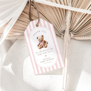 We Can Bearly Wait Elegant Baby Shower Favor Tags