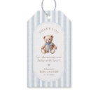 We Can Bearly Wait Elegant Baby Shower Favour Tags