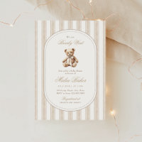 We Can Bearly Wait Elegant Teddy Bear Baby Shower