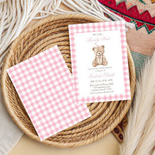 We Can Bearly Wait funny Teddy Bear Baby shower  Invitation