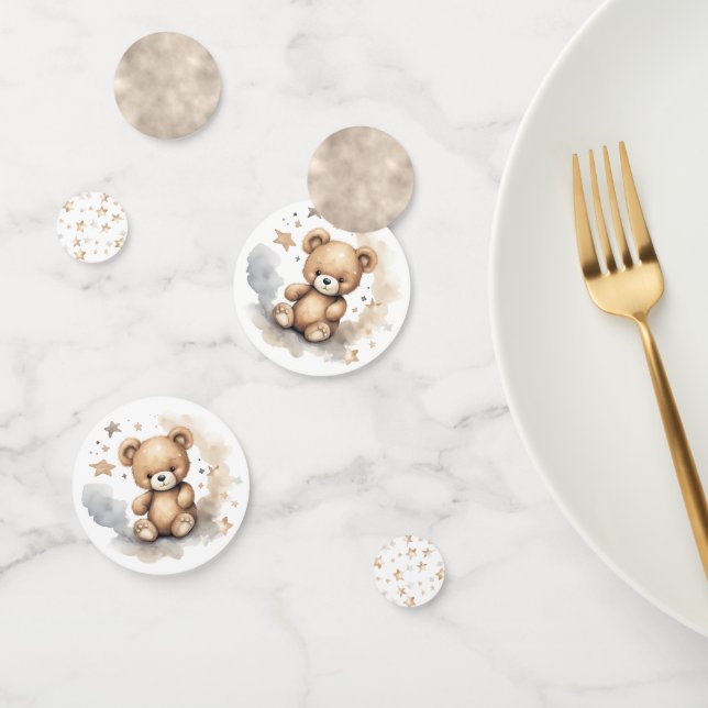We Can Bearly Wait Gender Neutral Baby Shower Confetti (Group)