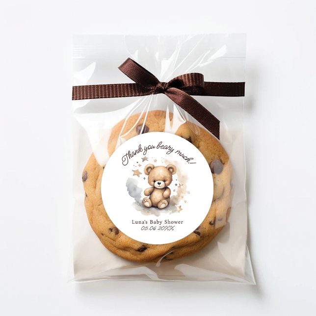 We Can Bearly Wait Gender Neutral Favour Sticker (Creator Uploaded)