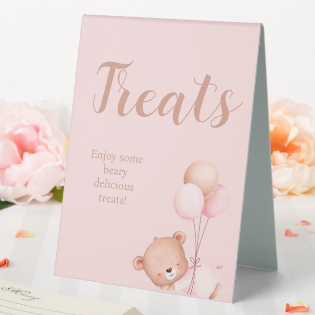 We can Bearly Wait Girl Baby shower Treats  (In SItu (Wedding))