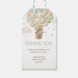 We Can Bearly Wait Green Bear Favour Tags
