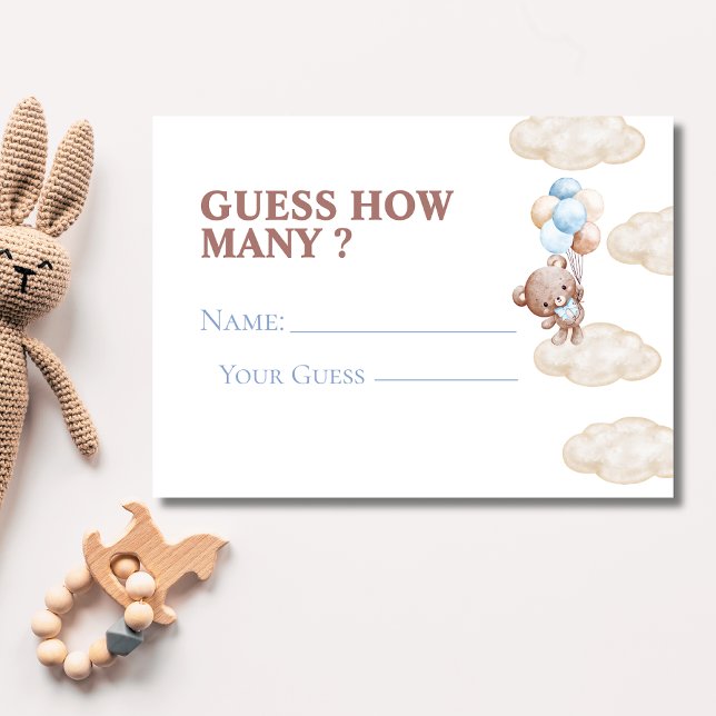 we can bearly wait Guess How Many Game Card (Creator Uploaded)