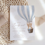 We Can Bearly Wait Hot Air Balloon Baby Shower Invitation<br><div class="desc">Celebrate the arrival of a little one with this teddy bear and hot air balloon baby shower invitation.</div>