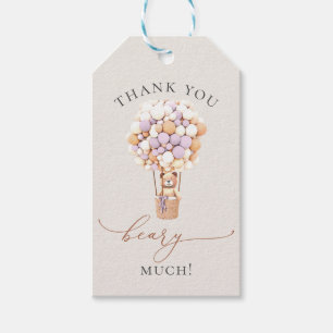 We Can Bearly Wait! Lavender Gift Tags