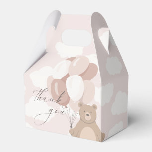 We Can Bearly Wait   Light Pink Girls Favour Box