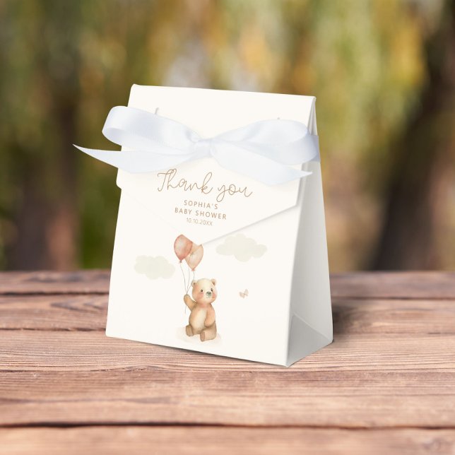 We Can Bearly Wait Neutral Baby Shower Favour Box (Creator Uploaded)
