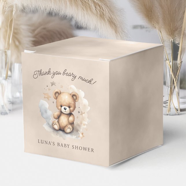 We Can Bearly Wait Neutral Baby Shower Favour Box (Creator Uploaded)