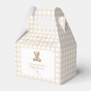 We can bearly Wait Neutral Teddy bear baby shower Favour Box