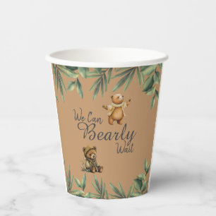 We Can BEARLY Wait!  Paper Cups