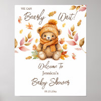 We Can Bearly Wait Pink Baby Shower 