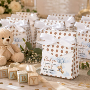 We Can Bearly Wait Teddy Bear Baby Boy Favour Box