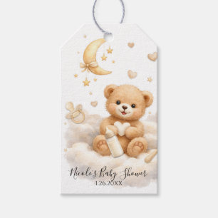 We can Bearly Wait Teddy Bear Baby Shower Gift Tags