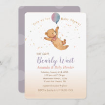 We Can Bearly Wait Teddy Bear Baby Shower